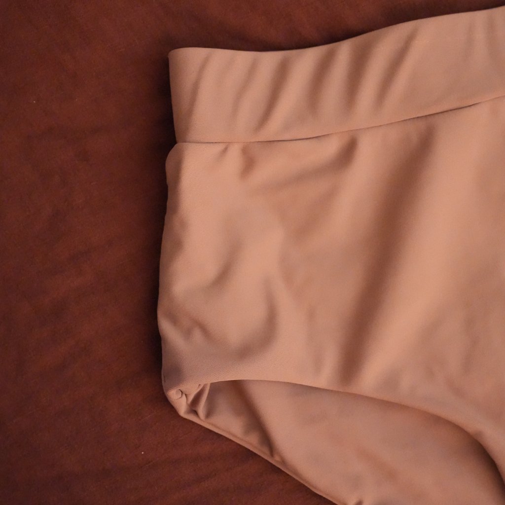 Dusty Pink High-Waisted Bikini Bottom Geode Swimwear — image 7 of 8